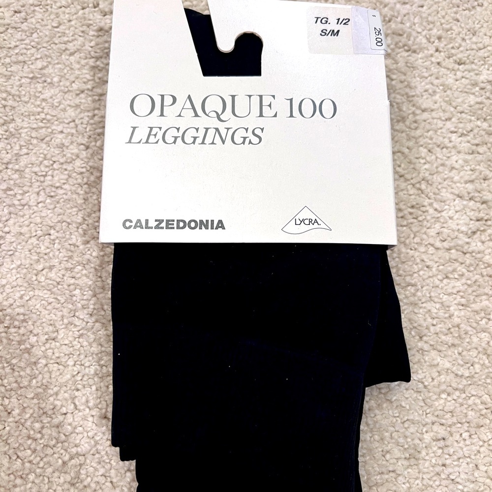 Calzedonia Black Leggings Size Small